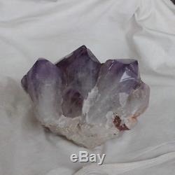 15.65LB Natural Purple Amethyst Quartz Crystal Cluster Points Polished Healing