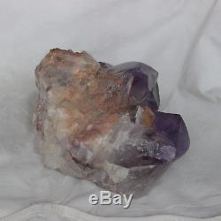 15.65LB Natural Purple Amethyst Quartz Crystal Cluster Points Polished Healing