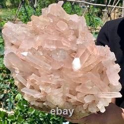 15.7LB Large Himalayan crystal cluster/white quartz Earth specimen