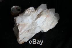15.8LB RARE SKELETAL BIG QUARTZ CRYSTAL CLUSTER POINTS With Baby Points Around