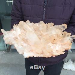 15.9lb 4.2 Natural Beautiful Rock Crystal Quartz Cluster Specimen EB30