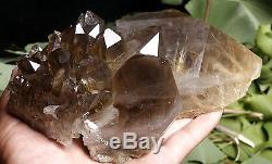 1510g Rare NATURAL Clear Golden RUTILATED QUARTZ Crystal Cluster Specimen