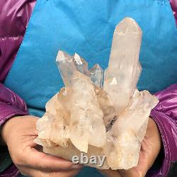 1520g Natural Clear Crystal Mineral Specimen Quartz Crystal Cluster