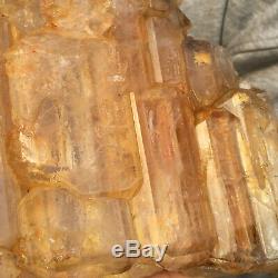 1524g Large Natural Clear Yellow Quartz Crystal Cluster Rough Healing Specimen