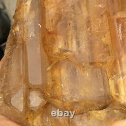 1524g Natural Clear Pink Quartz Elestial Crystal Cluster Rough Healing Specimen