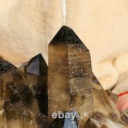 1560g Natural Citrine Smoky Quartz Crystal Cluster Mineral Specimens AH258