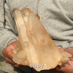 1578g Large Natural White Quartz Crystal Cluster Rough Specimen Healing