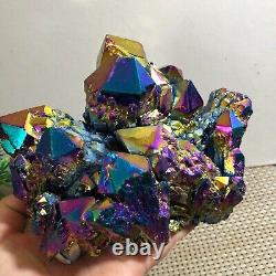 1595g Electroplated Color Crystal Cluster Crystal Mineral Reiki Healing