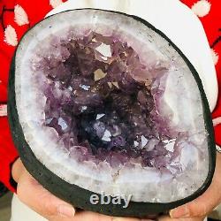 16.8LB Natural Amethyst geode quartz cluster crystal specimen Healing Uruguay