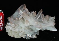 16.8lb AAA+++ Clear Natural White QUARTZ Crystal Cluster Specimen