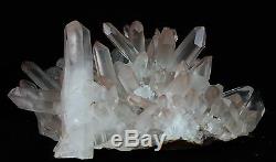 16.8lb AAA+++ Clear Natural White QUARTZ Crystal Cluster Specimen