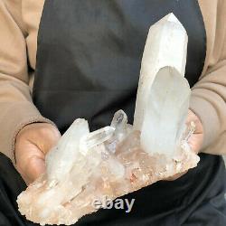 1600g Natural Clear Quartz Crystal Cluster Mineral Specimens Healing ZQ720