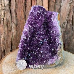 16cm 1.9kg Raw Purple Amethyst Quartz Crystal Cluster Cathedral from Uruguay