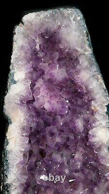 17.5 Amethyst Crystal Geode Cluster Cathedral Pair 50.75 Pounds FREE SHIP