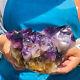 1730g Natural Bolivia Amethyst Mineral Specimen Crystal Energy Healing Dh717