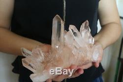 1740g Natural Beautiful Clear Quartz Crystal Cluster Tibetan Specimen B523