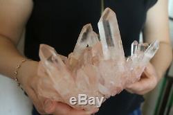 1740g Natural Beautiful Clear Quartz Crystal Cluster Tibetan Specimen B523