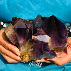 1750g HUGE Natural Purple Quartz Crystal Cluster Rough Specimen Healing 665
