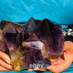 1750g HUGE Natural Purple Quartz Crystal Cluster Rough Specimen Healing 665
