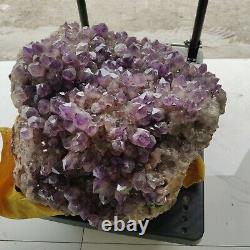 175LB Huge Natural amethyst Cluster Quartz Crystal Mineral Specimen Healing