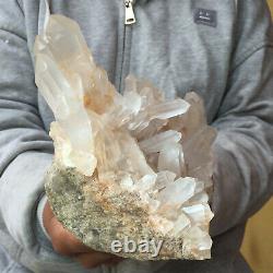 1797g Large Natural Clear White Quartz Crystal Cluster Rough Healing Specimen