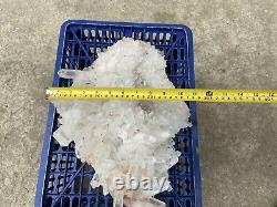 18.8LBS Huge Natural Clear QUARTZ Crystal Cluster Specimen Wand Point Healing