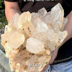 18.9LB Natural crystal cluster Quartz crystal cluster mineral specimen