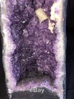 18 Quality AAA Cathedral Amethyst Geode Quartz Crystal Cluster Specimen BR