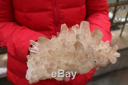 1820g(4lb) Natural Beautiful Clear Quartz Crystal Cluster Tibetan Specimen #88
