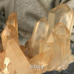 1825g Large Natural Clear White Quartz Crystal Cluster Rough Healing Specimen