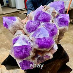 184.8LB Natural Amethyst geode quartz cluster crystal specimen Healing