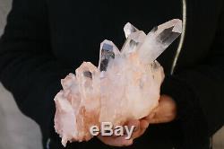 1850g Natural Beautiful Clear Quartz Crystal Cluster Tibetan Specimen Healing