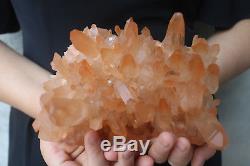 1860g Natural Beautiful Clear Quartz Crystal Cluster Tibetan Specimen B321