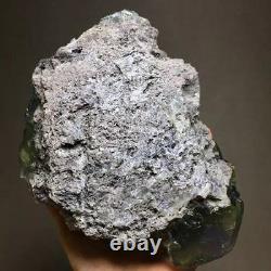 1870g Rare Larger Particles Blue/Green FLUORITE Crystal Cluster Based on Matrix