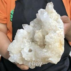 1880g HUGE Clear White Quartz Crystal Cluster Rough Specimen Healing Stone 216
