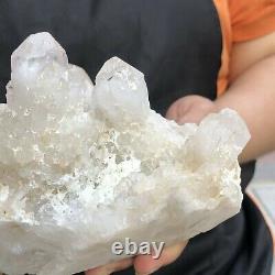 1880g HUGE Clear White Quartz Crystal Cluster Rough Specimen Healing Stone 216