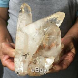 1899g Large Natural Clear White Quartz Crystal Cluster Rough Healing Specimen