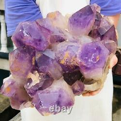 18LB Uruguay Natural Amethyst Quartz Crystal Cluster Mineral Healing A854