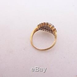 18ct gold 1/2ct diamond ring, cluster