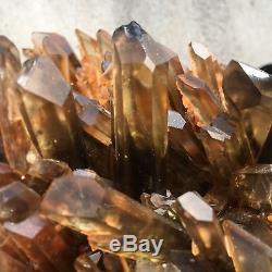 19.75LB Natural smoky citrine quartz cluster crystal specimen healing ATD88-GA