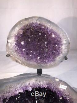 19 Amethyst Jewelry Box Cathedral Geode Crystal Quartz Cluster Specimen
