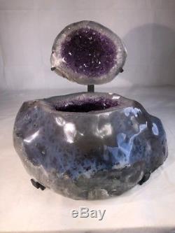 19 Amethyst Jewelry Box Cathedral Geode Crystal Quartz Cluster Specimen