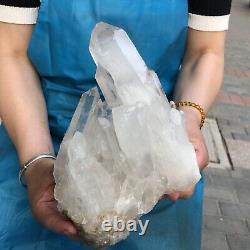 1930g Natural Clear Crystal Mineral Specimen Quartz Crystal Cluster Decorat