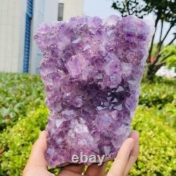 1938g Natural Stone Deep Amethyst Quartz Crystal Cluster Specimen Therapy Crysta