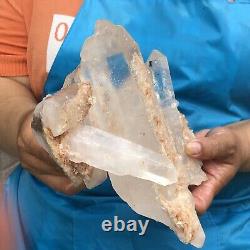 1970g Natural Clear Crystal Mineral Specimen Quartz Crystal Cluster