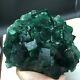 1978g Natural Green Fluorite Quartz Crystal Cluster Mineral Specimen G22