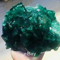 1978g NATURAL Green FLUORITE Quartz Crystal Cluster Mineral Specimen g22