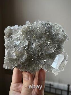 1Lb Rare Quartz Cluster Glassy Quartz Crystal Double Terminated Quartz Brazil