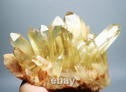 2.04lb Natural Smoky Citrine Crystal Cluster Point Healing Mineral Specimen