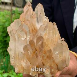 2.11 LB Transparent, Natural and Beautiful White Quartz Crystal Cluster